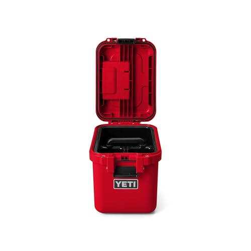 YETI LoadOut GoBox Collection, Divided Waterproof Cargo Case, Dry Box, Camera Case, Fishing Tackle Box - color: Rescue Red, size: GoBox 15