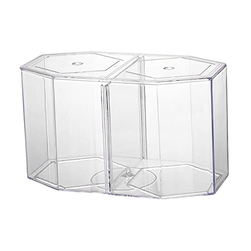POPETPOP Transparent Betta Fish Isolation Box Professional Aquarium Breeding Tank for Fish Double Space Structure for Breeding and Isolation Home Aquariums