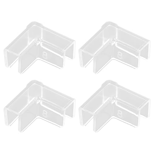 4PCS Fish Tank Edges Protector Clear Tools Clear Aquarium Glass Cover Protector Easy Install Aquarium Glass Corner Edges Protectors - color: 8mm