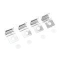 4 Pcs Aquarium Lid Clips, 4mm Aquarium Cover Support Clamps, Aquarium Cover Holder Lid, Stainless Steel Aquarium Tank Cover Clamps Set, Silver Tone