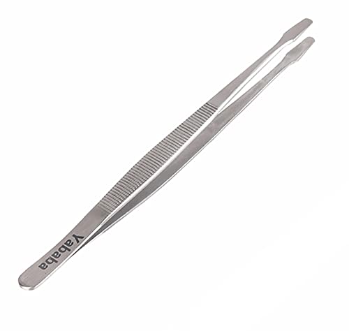 Tweezers, 5 Pcs Precision Tweezers Set, Anti-Static Stainless Steel Long Tweezers Kit for Electronics, Laboratory Work, Jewelry-Making, Craft, Soldering, Hobby, Watches, Car Machines Repair Etc
