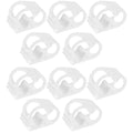 Holibanna 10-Piece Silicone Hose Clamp Set Water Flow Control Tube Clips for Infusion Bottles Adjustable and Sturdy Tube Clamps