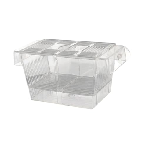 Fish Breeding Isolated Box Float Hatching Separation Acrylic Hatching Box Fish Tank Hatchery for Clownfish Guppy, L - size: L