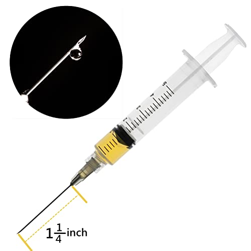 20 Pack 5ml Industrial Sterile Syringes with 22Ga 1.2 Inch, Plastic Disposable Syringe for Scientific Labs, Liquids Refilling and Measuring