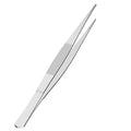 5 Inch Stainless Steel Tweezers, Straight pointed Serrated Tips, Perfectly Aligned, 3/64 Inch Thickness Stainless Steel, Multipurpose Daily Garden Home Lab Craft Repairing Tool - size: 5"L(3/64"T)