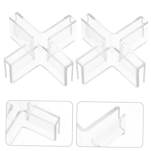 10pcs Multi-functional Transparent Plastic Glass Clamps for Display Cabinets Fish Tanks and Shelves Easy Installation Versatile Design for Various Aquarium