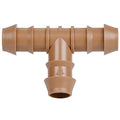 20-Pack Drip Irrigation Barbed Tee Fittings, Fits of 1/2”, 17mm .600” ID Drip Tubing - color: 20P-TEES