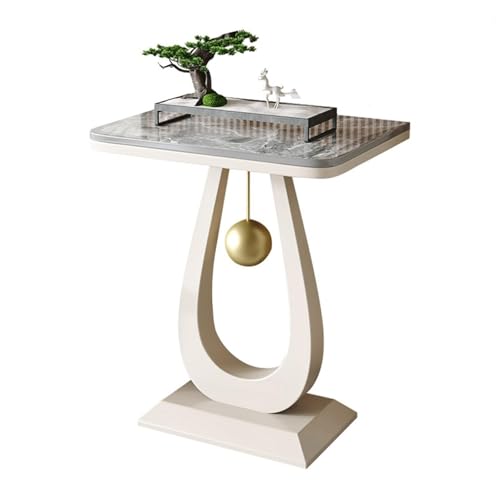 Modern Marble Console Table with Metal Frame, Minimalist Plant Stand, Living Room Display Shelf, Flower Pot Rack, Versatile Furniture for Home Décor - color: White-3, size: 40*30cm/15.7*11.8in
