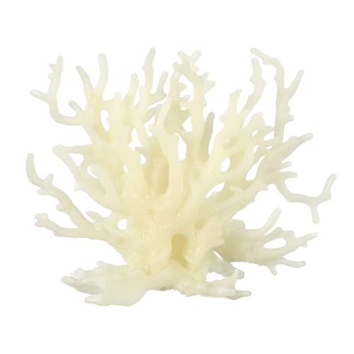 Aquarium Coral Decoration, Fish Tank Decorations Fish Tank Coral Ornaments, 5.9x2.2x4.7 Inch, (Glowing Beige, 1 Pcs), Intended for Aquarium Landscaping Decor - color: Glowing Beige, size: 5.9x2.2x4.7 Inch