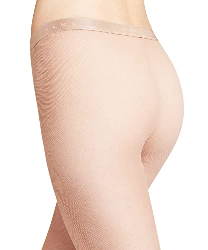 FALKE Women's Net Tights, Fishnet Stockings, Trendy Casual or Dressy Clothing, Sheer Fine Transparent, Nylon - color: Beige (Powder 4169), size: Small
