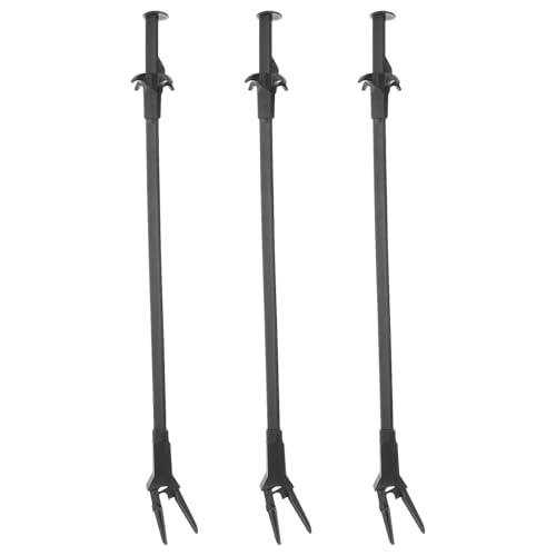 3Pcs Fish Tank Tweezers: Aquarium Feeding Tongs 19.7inch - Serrated Tip Planting Clamp Tool - Aquascaping Fish Tank Accessories for Coral Maintenance