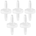 Check Valve 1/4”(6MM) One-Way PVDF Plastic Hose Barb for Liquid Air (5 Packs) - size: 1/4 Inch, style: 5 Pcs