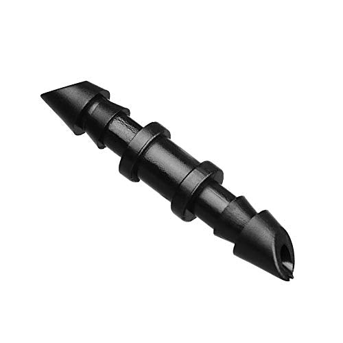 70 Pack Drip Irrigation Universal 1/4" Barbed Coupling Fitting, Barbed Connectors for 1/4" Drip Tubing - size: 70P-Coupling Fittings