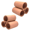 M2cbridge Ceramic Shrimp Dome Hide Shelters Swim Holes Shrimp Habitat Breeding Tube(2PCS Red Pipe) - color: 2pcs Red Pipe