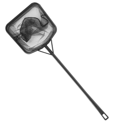 Portable Long Handle Fishing Landing Net Square Aquariums Fish Tanks Fishing Landing Float Item Cleanning Tool Long Handle Fine Mesh Skimming Fine Mesh Cleanning - size: Medium