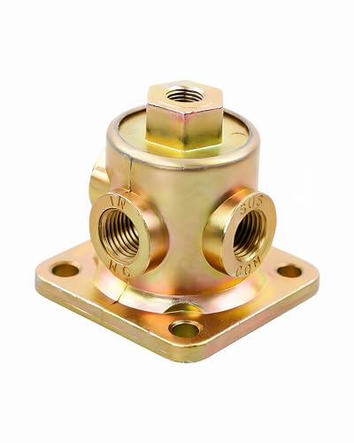 90554615 3-Way Pilot Valve, 1/8-1/4 in NPT Ports, Compatible with Haldex | Replacement for Haldex 90554615; for truck and trailer air ride, suspension dump and lift axle control