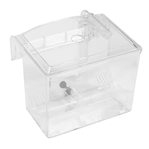1pc Pneumatic Fish Tank Isolation Box Breeding Case for Guppy Fish Easy Installation Keeps Water Flowing for Acclimation Aquariums