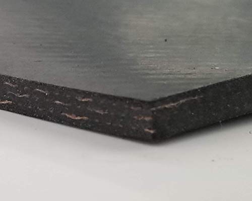 Rubber Sheet Warehouse .250" (1/4") Thick x 12" Wide x 12" Long -Cloth Inserted Neoprene Rubber Heavy Duty Strong Rubber to Tougher Projects - size: 1/4" thick 12" wide x 12" long, style: 1/4" Thick