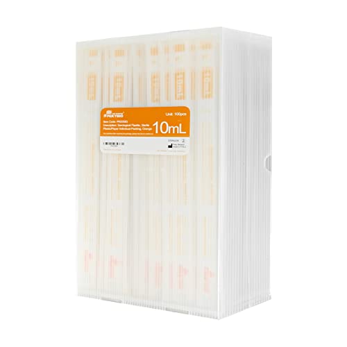 PEKYBIO Polystyrene Serological Pipettes Individually Wrapped Sterile Plastic Graduated Pipette 10ml, Pack of 100 - size: 10ML