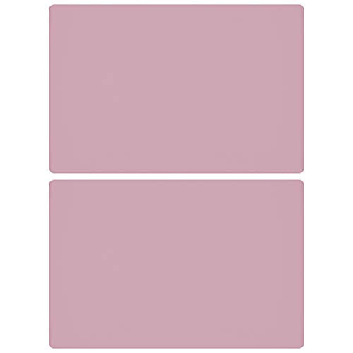 23.6'' by 15.7''Flexible Silicone Placemat Non Slip Waterproof Heat Resistant Dinner Table Mat (Light Pink-2 Pcs) - color: Light Pink-2 Pcs