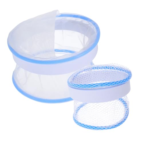 GALPADA 2Pcs Floating Breeding Box for Guppies Compact Nursery Tank Divider with Ventilated Lid Aquarium Breeding Chamber for Neocaridina Shrimp Transparent Mesh Design