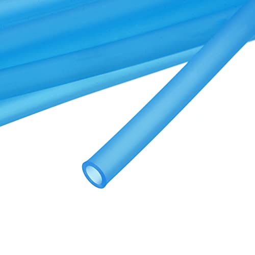 uxcell Aquarium Airline Tubing Hose 5/32" ID 15/64" OD 1Pcs 13.12 Ft Silicone Flexible Airline Tubing for Fish Tank, Terrariums, and Hydroponics, Blue - color: Blue