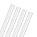 M METERXITY 4-Pack Clear Rigid Acrylic Pipe, 8mm[0.31"] ID x 10mm[0.39"] OD Plastic Round Tube for Water Cooling System/Lamps/Fountains/Aquariums/Display Stand, Acrylic Tubing [305mm/12IN] - size: 8mm ID x 10mm OD