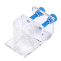 Water Pipes Fixture Transparent Acrylic Aquarium Tube Holder Leak-Proof Mounting Bracket with Screws for Fish Tank Organization(Single Hole Fixture) - style: Single Hole Fixture