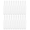 Yctze 20pcs Aquarium Hose Adapter - 4mm to 8mm PVC Air Valve Tube Connector Converter Straight Clear White Plastic Inline Tubing for Easy Water Pipe Connection