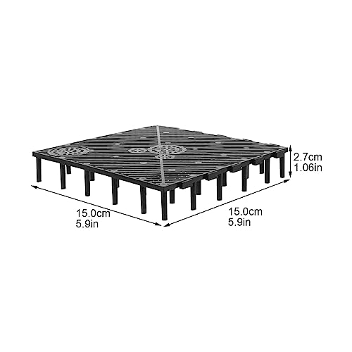 Baluue 20pcs Fish Tank Bottom, PVC Plate Splicing Aquarium Divider Bottom Grid Sand Gravel Board Splicing Combination Clapboard Bottom Grid