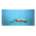 Aquarium Background Paper PVC Self Adhesive 3D Effect Fish Tank Decoration Poster, HD Lifelike Deep Sea Animal Design, Non Sticker for Freshwater (122 * 50CM) - size: 122*50CM