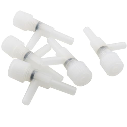 DGZZI 60PCS Oxygen Regulator Valve Aquarium Air Control Fittings Aquarium Air Connector Tee Straight Straight Right Angle Air Hose Suction Cup 10pcs Each Stop Valve Oxygen Regulator Valve 5pcs Each