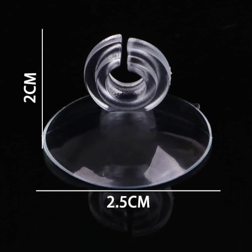 Transparent Aquarium Suction Cup Holders, 10 Pack, for Fish Tank Tubing, Pumps and Filters