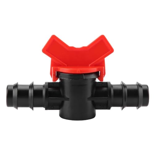 3/4" Plastic Line Hose Barbed Ball Valve Shut-Off Switch With Hose Barb Water Flow Control Connector for Aquarium Garden Micro Irrigation(3/4'') - size: 3/4''