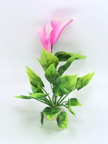2X Artificial Aquarium Plants, Flower Craft Silk Plastic Decoration | Silk & Plastic Material, Flower Decoration, Aquatic Waterweed Design, Craft Quality