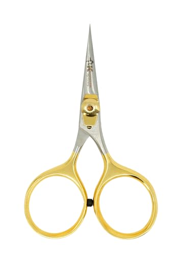 Kingfisher Fly Tying Razor Scissor - color: Gold