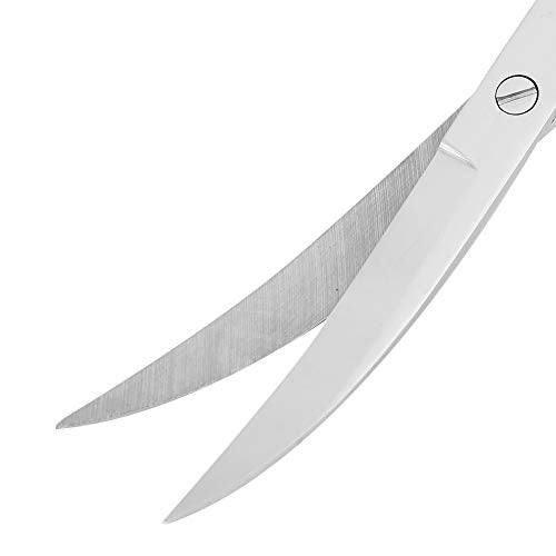 Semme Stainless Steel Plant Scissors for Aquarium Fish Ergonomic and Effortless Trimming Tool (wave cut) - size: wave cut