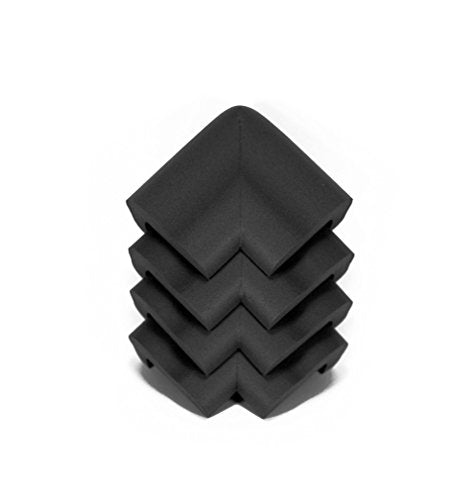 Kidkusion Jumbo Corner Guards 4 Pack | Black | Made in USA | Corner and Edge Protector | Child Safety - color: Black, size: 4 Pack