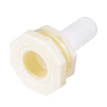uxcell Bulkhead Fitting Adapter 25mm Barbed x G1 Female ABS White for Aquariums, Water Tanks, Tubs, Pools - size: G1