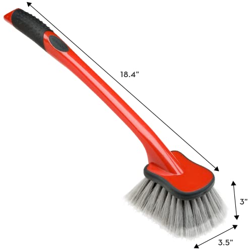 Mothers 155800 Wheel Well Long Handled Brush - size: Long