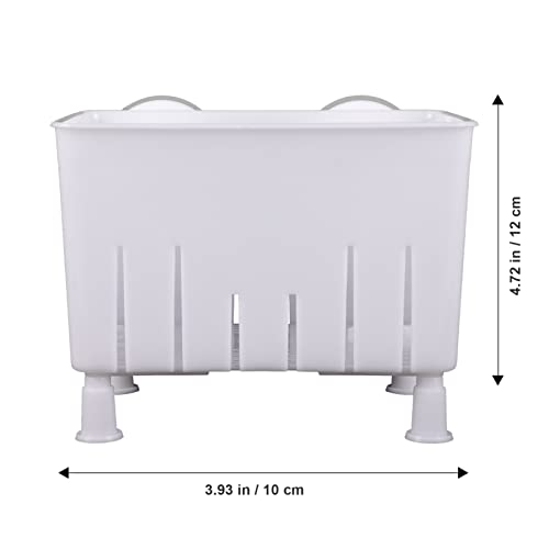 Ipetboom 1set Fish Breeder Box Tortoise Isolation Container Fish Hatching Box Feeding Trough Multi-Functional Aquarium Breeding - color: White
