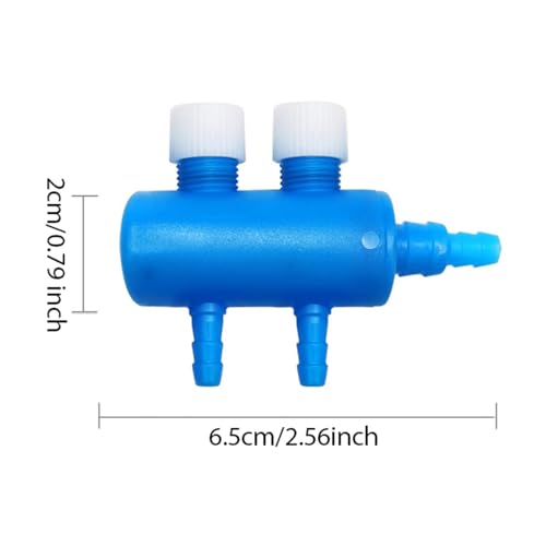 Aquarium Air Control Valve, Practical Air Pump Connector, Fish Tank Accessory, Multi-Port, 2 Way - size: 2 Way