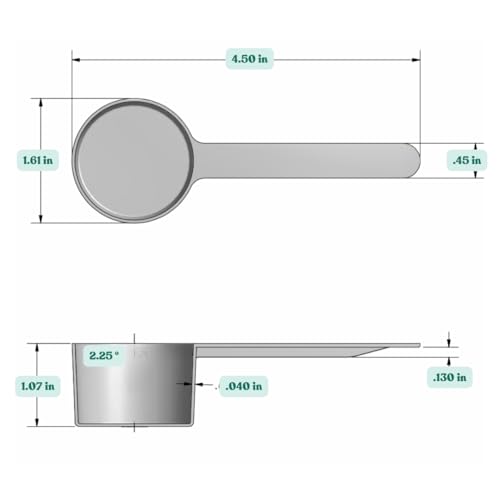 2 Tablespoon (1 Oz. | 6 Teaspoon | 29.6 mL) Long Handle Plastic Measuring Spoon for Coffee, Protein Powder, Spices, Grains, Dry Goods – Food-Grade BPA-Free (Pack of 10) - size: 29.6 mL | 2 Tablespoon | 1 Oz.