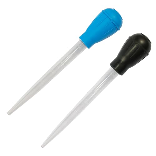 Aquarium Siphon Water Changer - Blue & Black Gravel Vacuum Cleaner Tool Kit for Fish Tanks