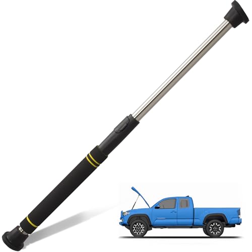 Telescopic Hood Prop Rod, 29 to 40 inches Hood Prop Holder Tool for Car Trunk Universal Engine Support Bar Stainless Steel Material with Comfortable Sponge Handle Telescoping Adjustable