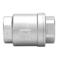 1-1/2 Inch Vertical Check Valve SUS304 Spring Loaded Check Valve in-line Low Cracking Pressure CF8M WOG 1000 - size: 1.5 Inch, style: Spring