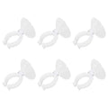 MroMax Aquarium Suction Cup Clips Airline Tubing Hose Heater Clips Clamps Holder for Fish Tank Clear 28mm to 32mm 6Pcs - size: 6pcs 28mm to 32mm