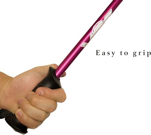 VOS Sand Sifter 2-Pack | Adjustable Handle 21"–33" | Stainless Steel Beach Scoop for Seashells, Shark Teeth & Sea Glass | Lightweight Aluminium, Rust-Resistant – Pink - color: Pink