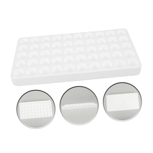 HEALLILY 50holes Test Tube Holder Rack Foam Sampling Organizer for Test Tubes Lightweight Design for Easy Storage for Laboratory Use