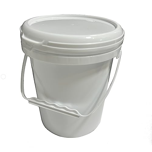 LEE FISHER SPORTS 1 Gallon White Plastic General-Purpose Bucket with Lid